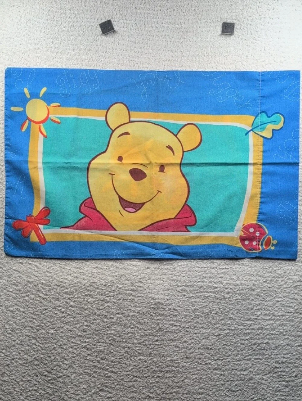 Classic Winnnie The Pooh SINGLE pillow Case Crafting Fabric